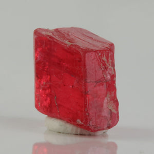 Gem-quality Rhodonite crystal with rich red coloration