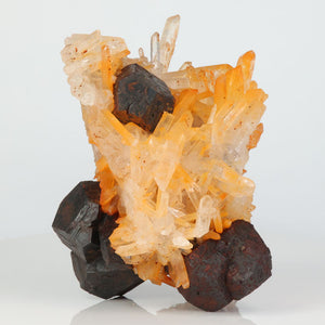 Oxidized pyrite crystals among quartz from Hekou Yunnan China