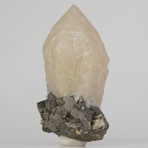 quartz crystal with arsenopyrite matrix China