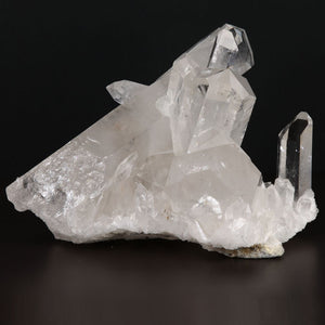 quartz cluster minerals crystals clear transparent