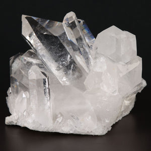 clear quartz crystals