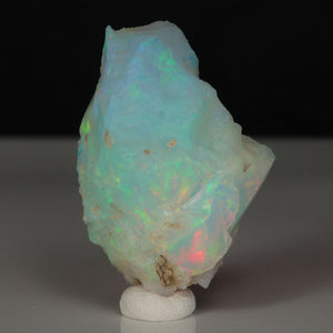 Ethiopian opal specimen with bright rainbow flashes