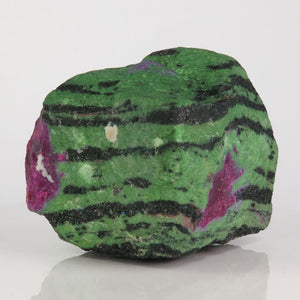 ruby zoisite natural stone with black veining