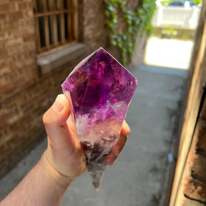 Natural amethyst crystal