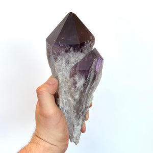 Two Terminations Natural Amethsyt Root Crystal