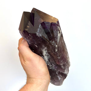 Big amethyst crystal point scepter