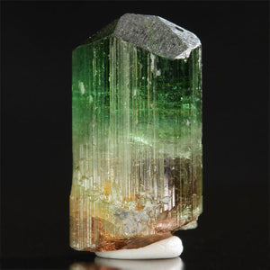 brazilian green and pink tourmaline mineral specimen