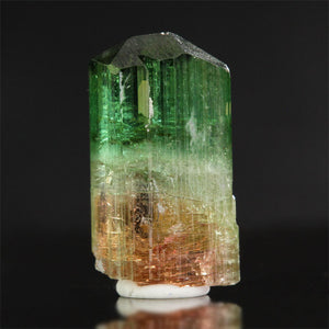 Raw Bicolor green pink tourmaline brazil