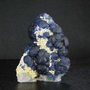 Blue Chinese Fluorite on Quartz