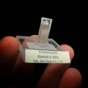 Pala Raw Tourmaline Crystal Grey