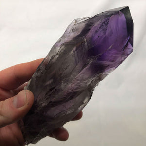 raw amethyst crystal point