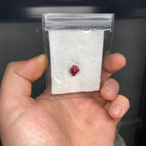 Red pink spinel crystal mogok
