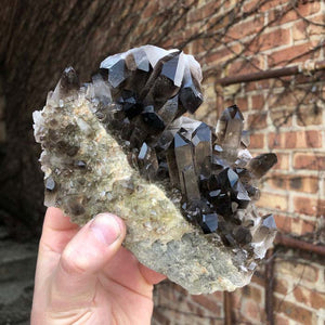 natural smoky quartz crystal specimen