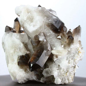 Large Smoky Quartz Crystal Cluster