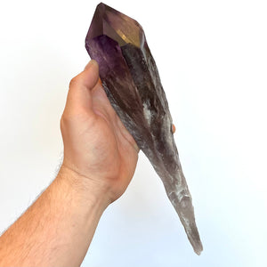 Amethyst long root crystal big purple