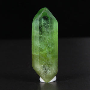 Double Terminated raw Peridot Crystal Green Pakistan