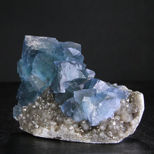 Electric Blue Fluorite & Quartz