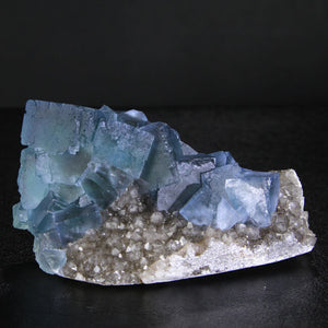 Electric Blue Fluorite & Quartz