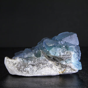 Electric Blue Fluorite & Quartz