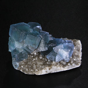Electric Blue Fluorite & Quartz