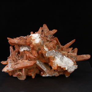 Red Hematite on Quartz from Morocco