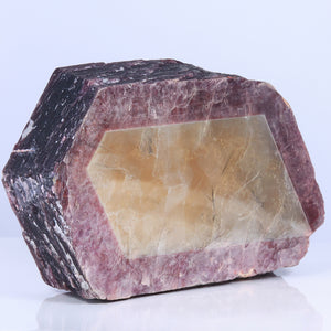 Gemmy Lepidolite Crystal Purple and Yellow