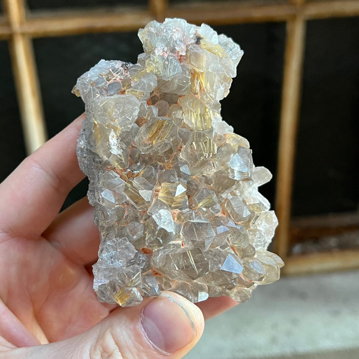 Novo Horizonte Rutilated Quartz Crystal cluster