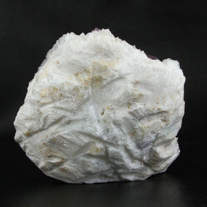 Purple Fluorite Octahedrons on Quartz