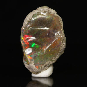 21.93ct Raw Dark Base Ethiopian Opal Specimen