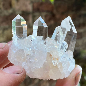 Clear Quartz Crystal Cluster Mineral Specimen Arkansas