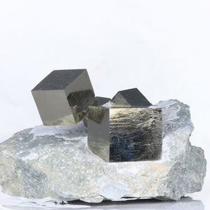 Pyrite on host rock matrix