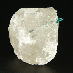 Indicolite Tourmaline in Clear Quartz