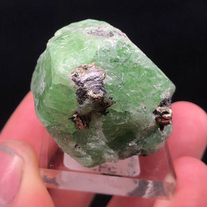 raw green tsavorite garnet crystal