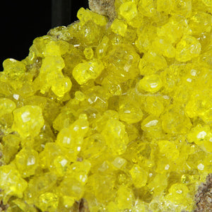 Natural Raw Sulfur Crystals Bolivia Yellow