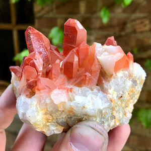 Hematite Quartz Crystals from Morocco