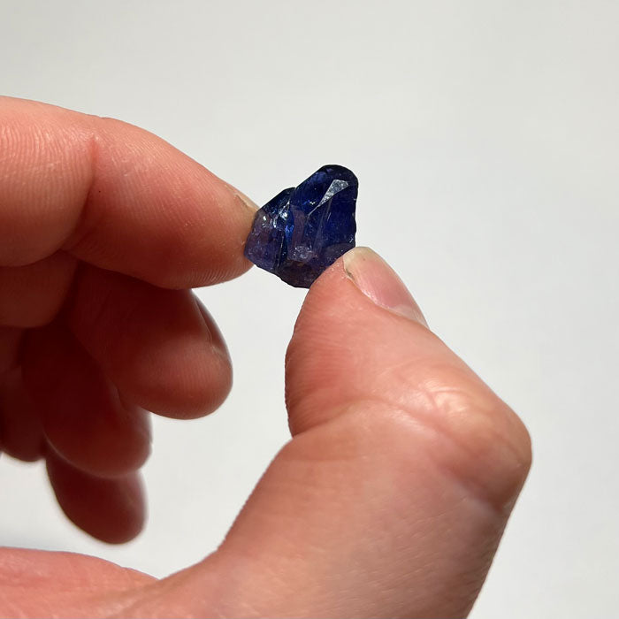 tanzanite crystal with dark blue color
