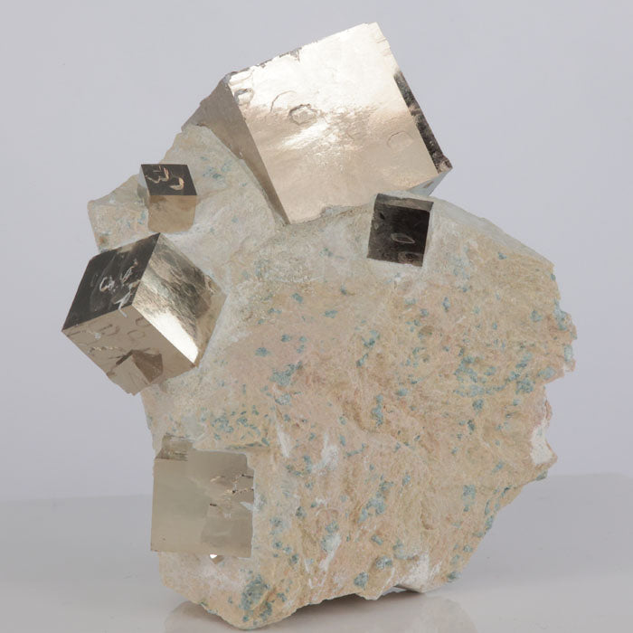 Pyrite Cubes on Host Rock