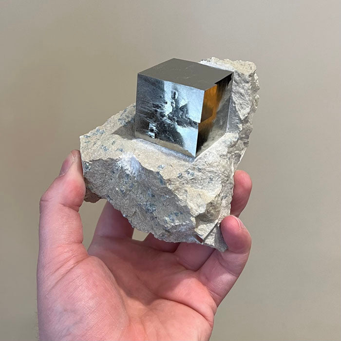 Iron Pyrite Cube