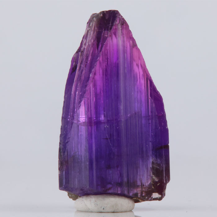 Pinkish purple tanzanite crystal rare natural color mineral specimen