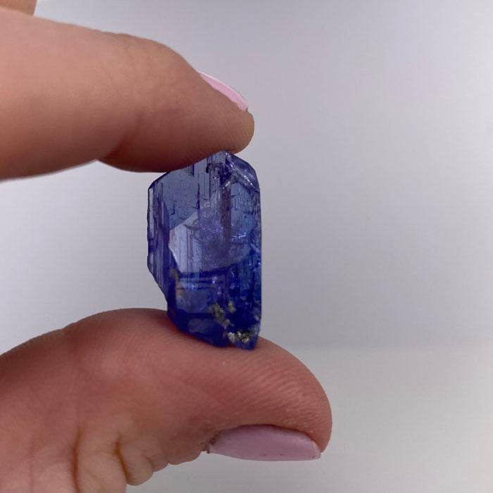 tanzanite crystal heated