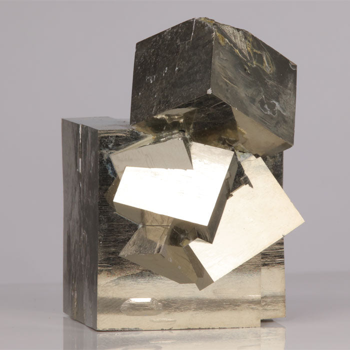Pyrite cube crystal cluster