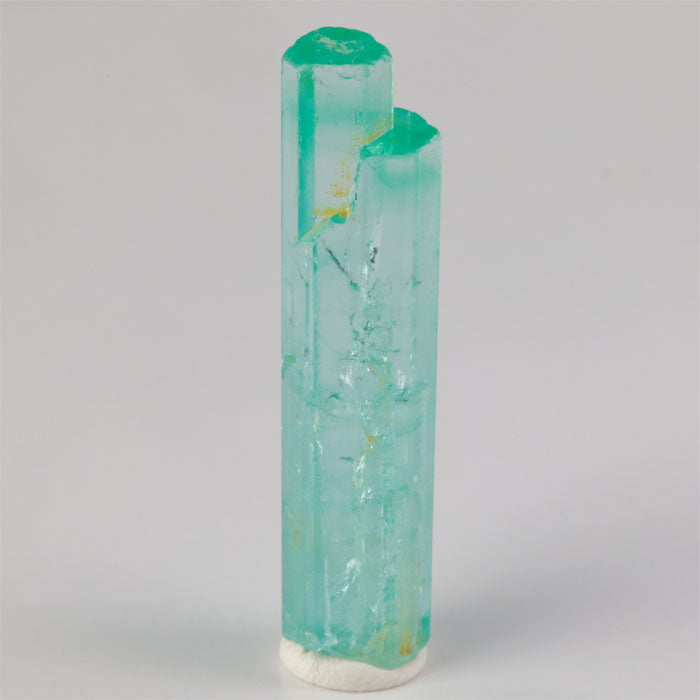 blue green beryl crystal from nigeria