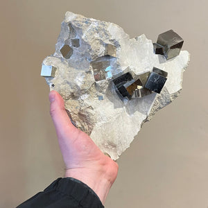 Huge Navajun Pyrite Mineral Specimen