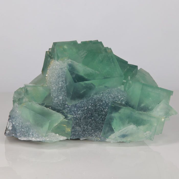 cool green fluorite crystal cluster