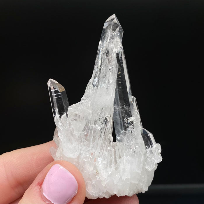 Quartz Block Transparent 33.80g Transparent Quartz Crystal Cluster - Mineral Mike
