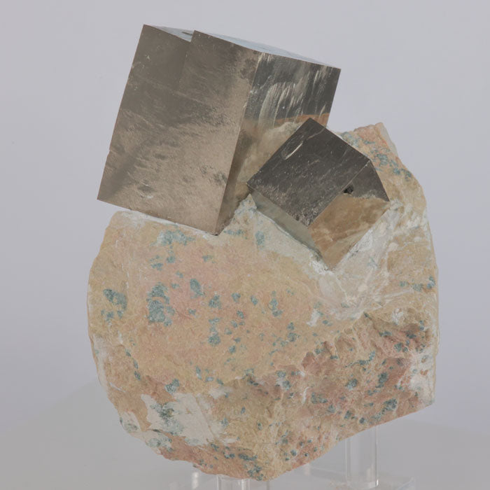 Rectangle pyrite crystal