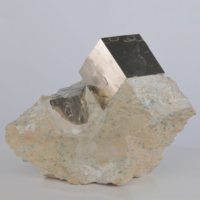 Pyrite Cubes on Matrix Navajun Spain