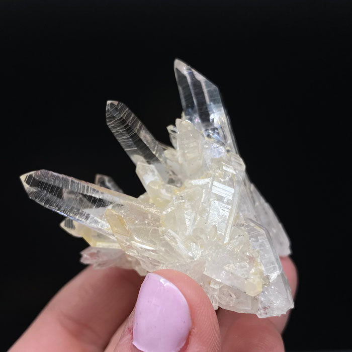 clear quartz cluster 