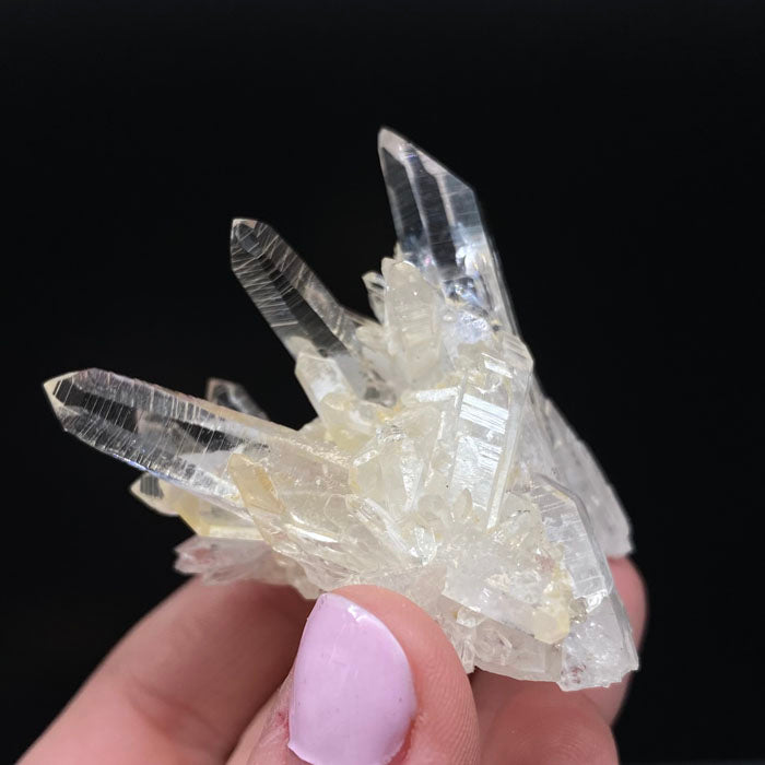raw crystal quartz cluster clear