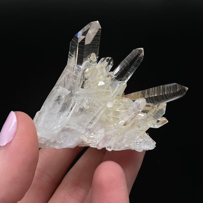 raw crystal quartz cluster clear